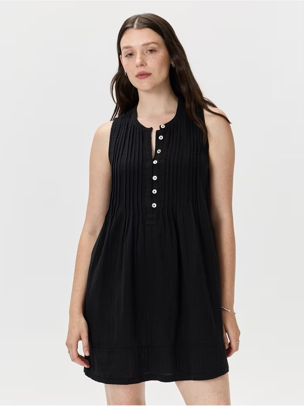 Quince Organic Cotton Gauze Sleeveless
Swing Dress